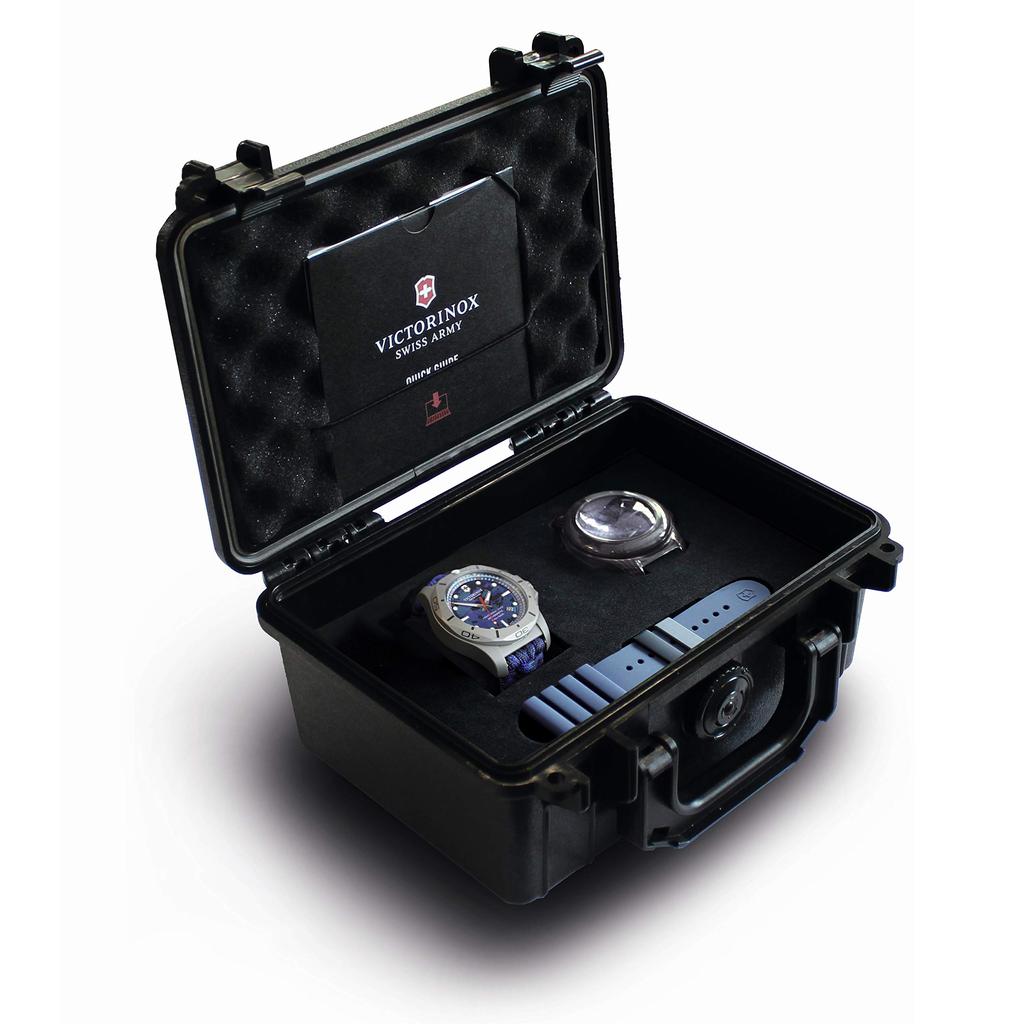 Watch PROFESSIONAL DIVER TITANIUM Sandblasted Titanium Case Blue Camo Dial Blue Camo Paracord Strap Gift 241813 [Victorinox] I.N.O.X. Men's []