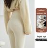 Women's High-Waisted Fleece-Lined Warm Cotton Pants - Slimming Autumn/Winter New Arrivals with Back Pocket