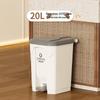 Large 30L Outdoor Kitchen Trash Can with Pedal and Lid