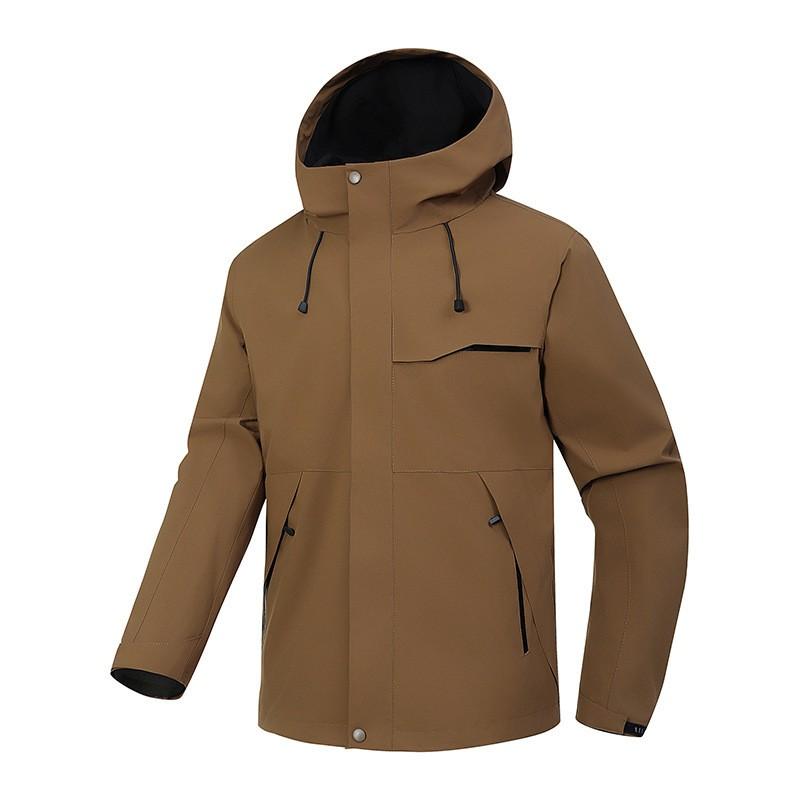 Unisex Lightweight Waterproof Windproof Outdoor Jacket With Hood Hiking Running Fall Winter