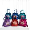 Retro, Embroidery, Drawstrings, Handbags, Storage Bags, Women, Purse, Wallets, Card Holder, Bucket, Shoulder Bag, Wrist Bags