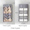 Non-Woven Double-Sided Underwear Storage Bag Wardrobe Hanging Bag Folding Clothing Organizer Transparent Socks Bra Storage Bags