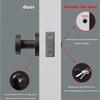 Modern Design Single Side Lock with Key Latch Lock Useful Hidden Door Lock  Office Bedroom Door
