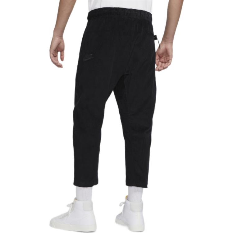 Nike Corduroy Tapered Cropped Casual Pants Men Bottoms Black DO2324-010