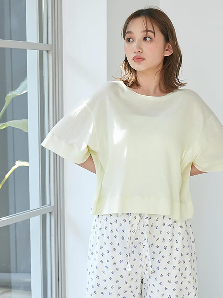 Gelato Pique Sheer PWCT252358 YEL F Women's T-Shirt