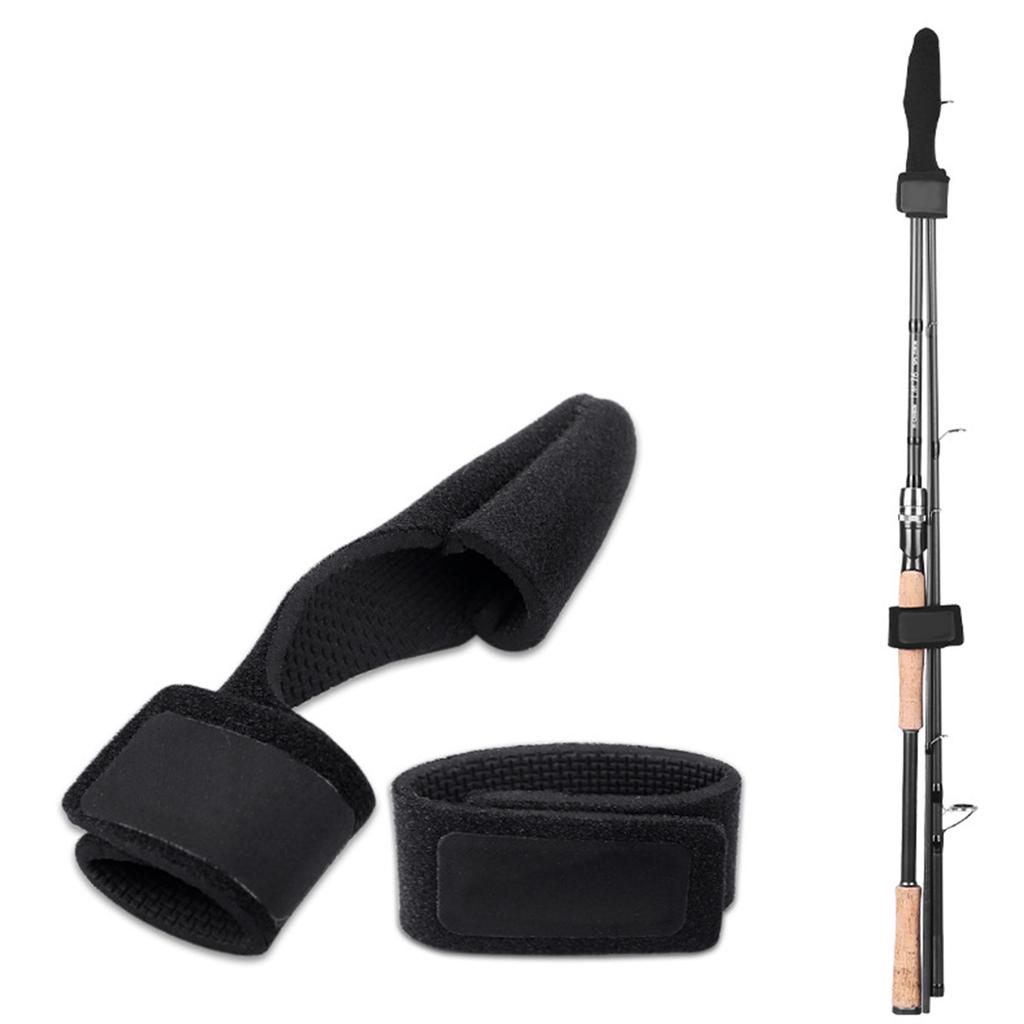 2Pcs Fishing Rod Fixing Strap Adjustable Rods Belt Fishing Rod Tie Holder Strap for Casting Rod Fishing Rod and Fly Rod