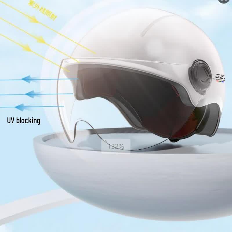 GURIDE Unisex Summer Electric Motorcycle Half Helmet