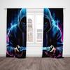 2pcs- Dark game player polyester curtains, pole bag curtains, bathroom, bedroom, living room, home room decoration