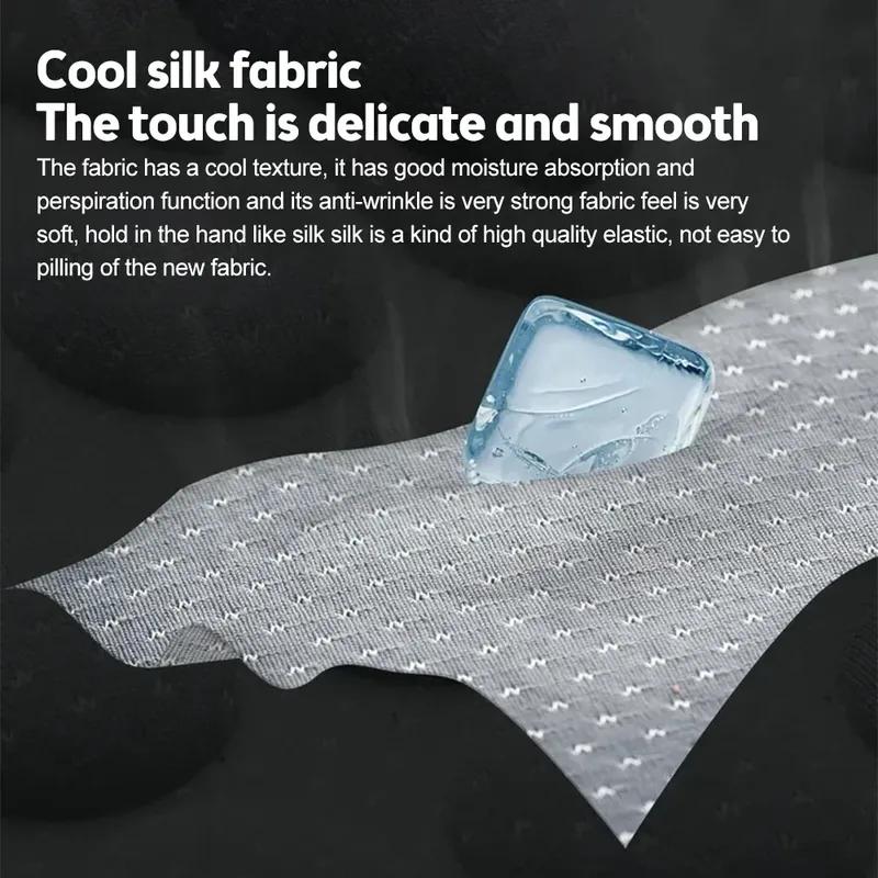 Breathable Comfortable Summer Cool Ice Silk Car Seat Cushions with 3D Spherical Protrusions Soft for Most Cars