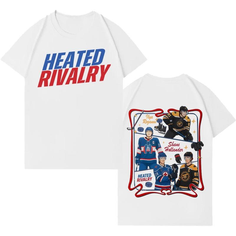 Heated Rivalry Shane Hollander Ilya Rozanov Hip Hop Graphic Tshrit Mens Women 2026 Spring summer new Casual Short Sleeves top