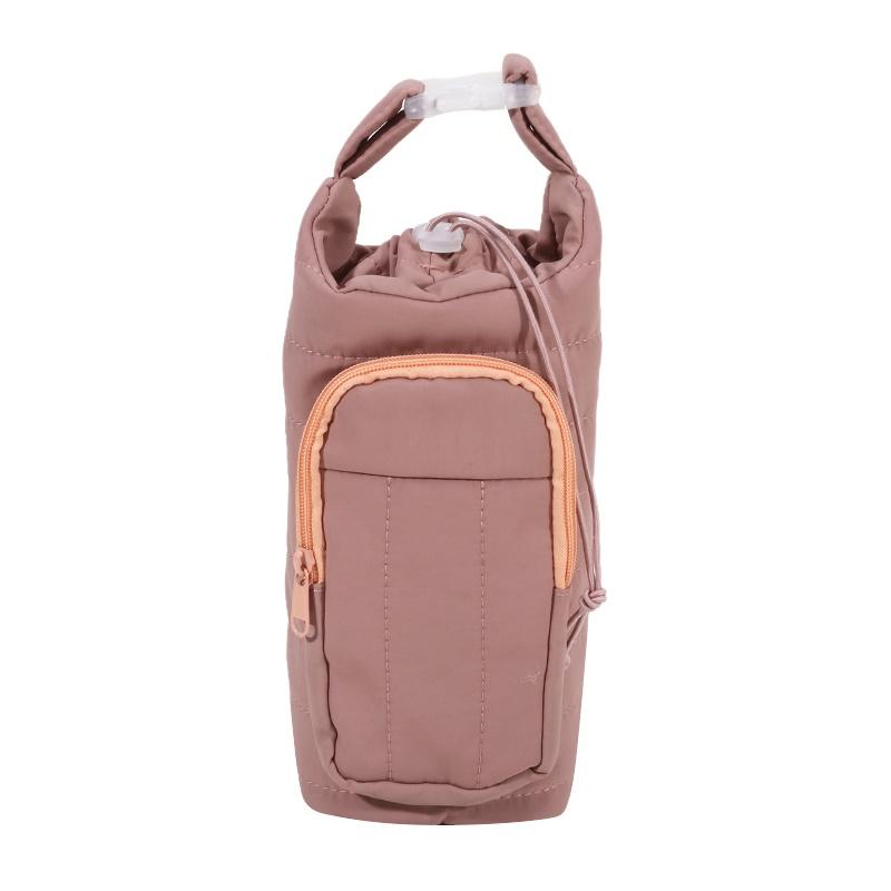 

Outdoor Water Bottle Bag Portable Large Capacity Crossbody Water Cup Bag Gym Travel Thermos Cup Cover Carrier Sling Bag One Size brick червоний колір