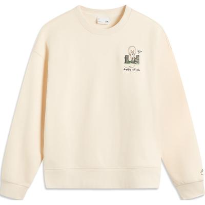 Sweatshirt Décontracté Confortable Motif Dessin Animé Polaire Ample Manches Longues Femme sweatshirt Blanc Cygne AWDUF16-1