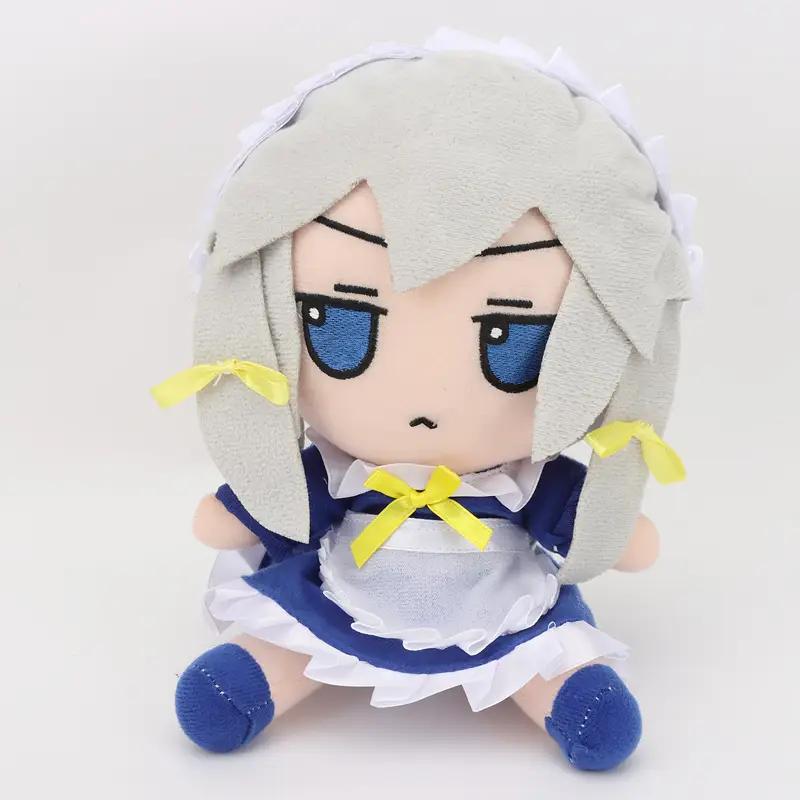 20cm Touhou Project Lovely Plush In Stock fumo×fumo TouHou Project Basic Izayoi Sakuya Doll Anime Peripheral Plush Toys Kid Gift