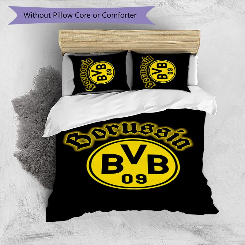 BvB 09 3pcs Bedding Set Duvet Cover Closure Includes 1 Duvet Cover & 2 Pillowcases for All Seasons Bedroom Home Dorm Decor