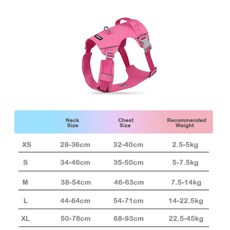 Neues leichtes wasserdichtes Hundegeschirr Weste atmungsaktiv nicht haftend für Haare Outdoor kein Ziehen Haustiergeschirr für große Hunde Trainingsweste