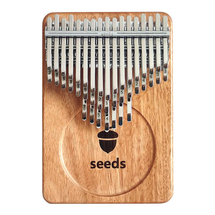 41-Note Okoume Wooden Kalimba with Three-Layer Semitone Design