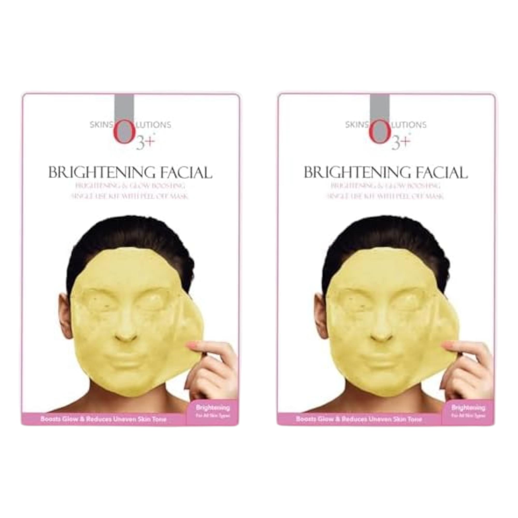 

O3+ Brightening Facial Kit With Peel Off Power Mask 45gm Pack Of 2 For Glowing Skin