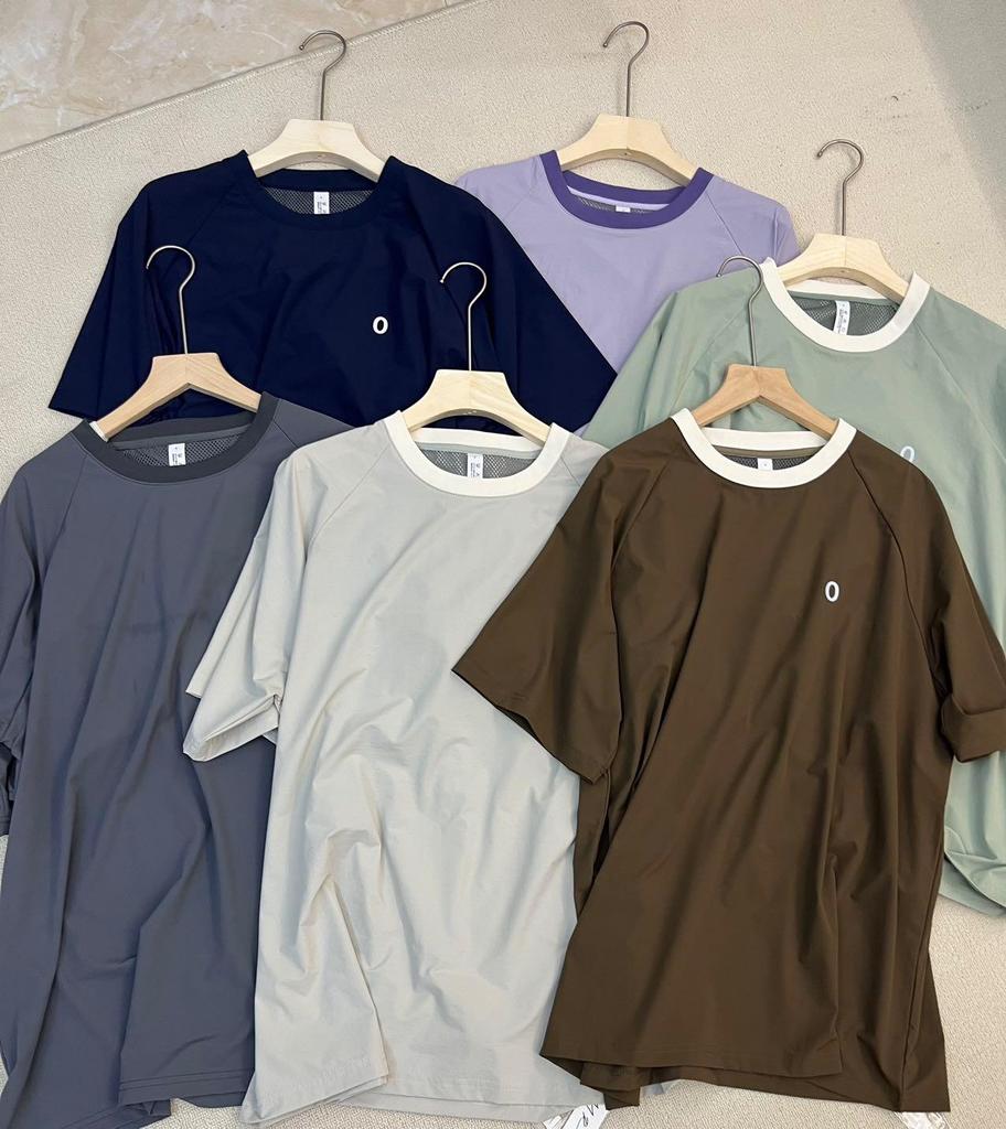 Quick-Dry Breathable Open Back Mesh Loose Outdoor Short-Sleeve T-Shirt