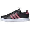 Neo Grand Court Comfortable Low-Top Sneakers Women Sneakers Black Pink FW0798