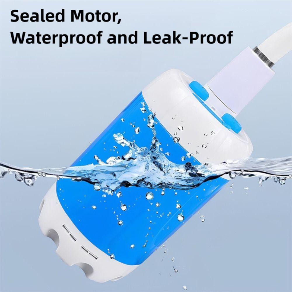 Rechargeable Portable Camping Shower Temperature & Battery Digital Display Shower Pump  Household