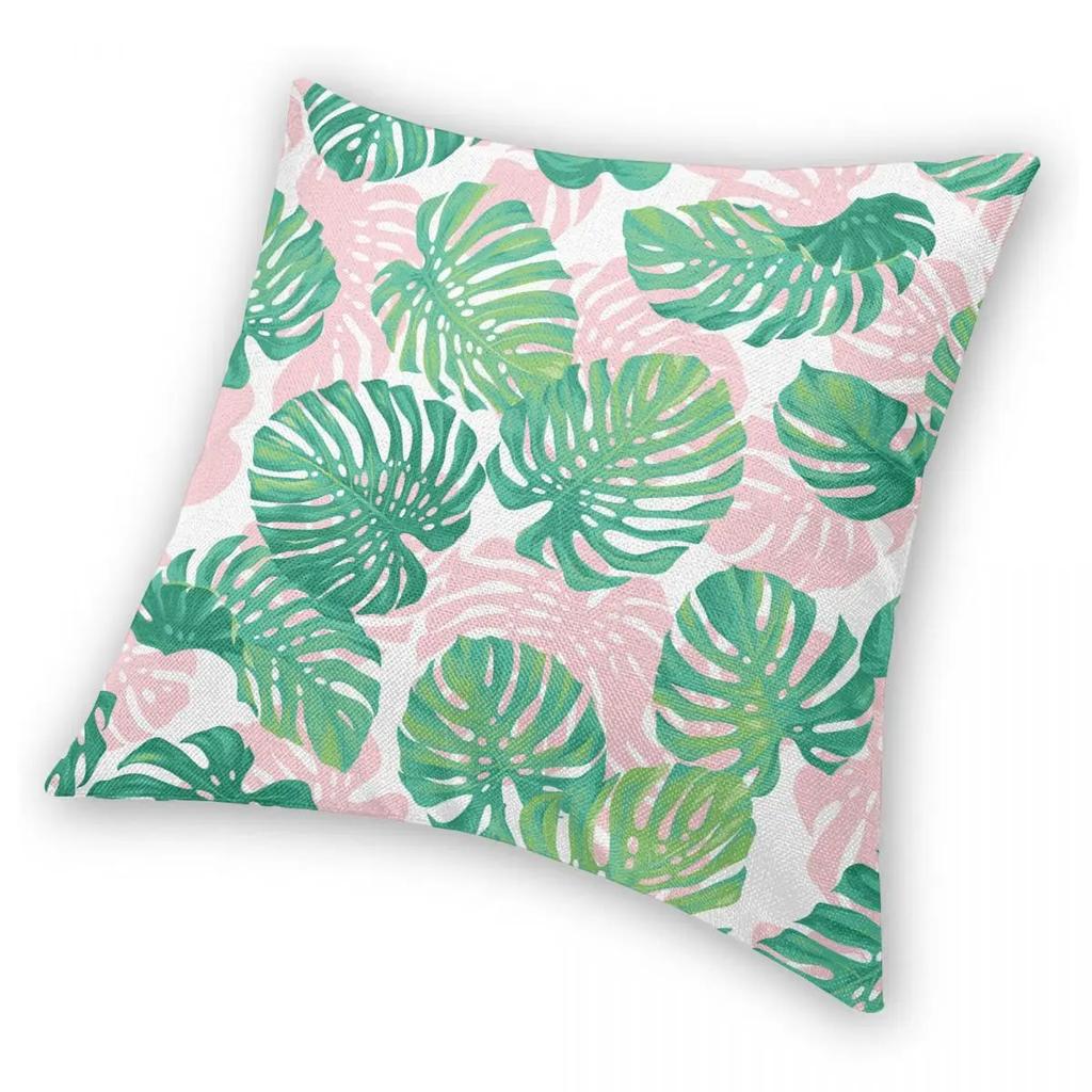 Sommer Tropische Palmblätter Kissenbezug Beidseitiger Druck Polyester Kissenbezug Dekorative Kissenhülle Bezug Auto