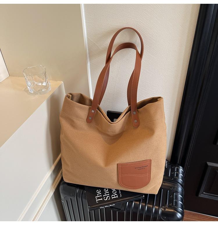 

Вместительная сумка-тоут, простая и легкая наплечная сумка, женская осенняя новая повседневная наплечная сумка