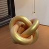 3 Link Chain Decor Coffee Table Minimalist Boho Geometric Decorative Knot for Bedroom