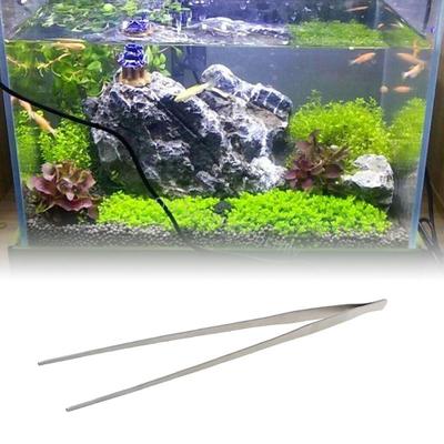 Aquarium-Pinzette Edelstahl Gerade für Fischbecken Pflanzen 19 Zoll 6XDE