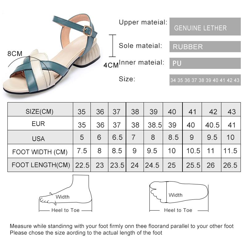 Fashion AIYUQI Sandals Women Genuine Leather 2025 New Summer Women Sandals Rome Colorblock Open Toe Large Size 41 42 43 Sandals Women
