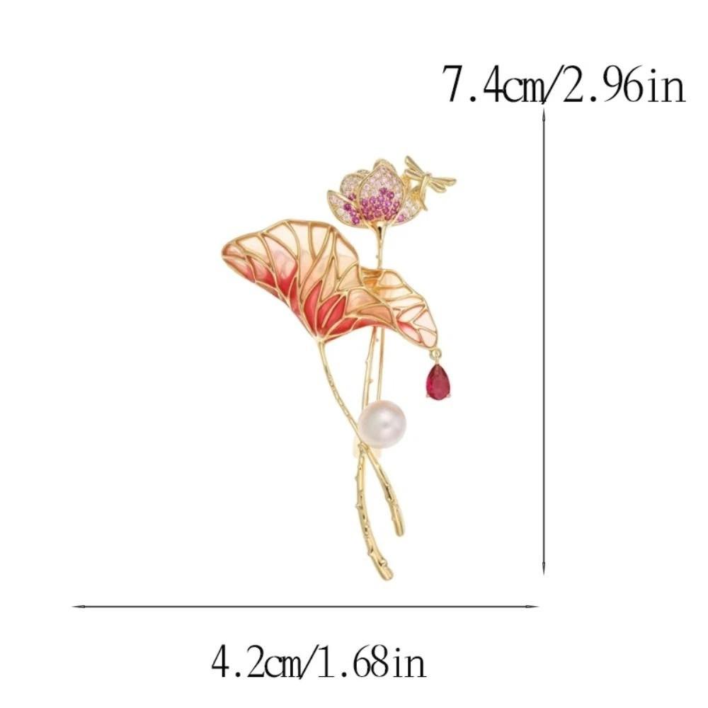 Copper Base Brooch Blank Enamel Plated Brooch Setting Oriental Style Flower Brooch Women