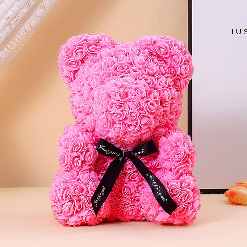 Rose Bear: Preserved Flower Gift for Girlfriend - Perfect for Birthdays, Valentine's, and Proposals