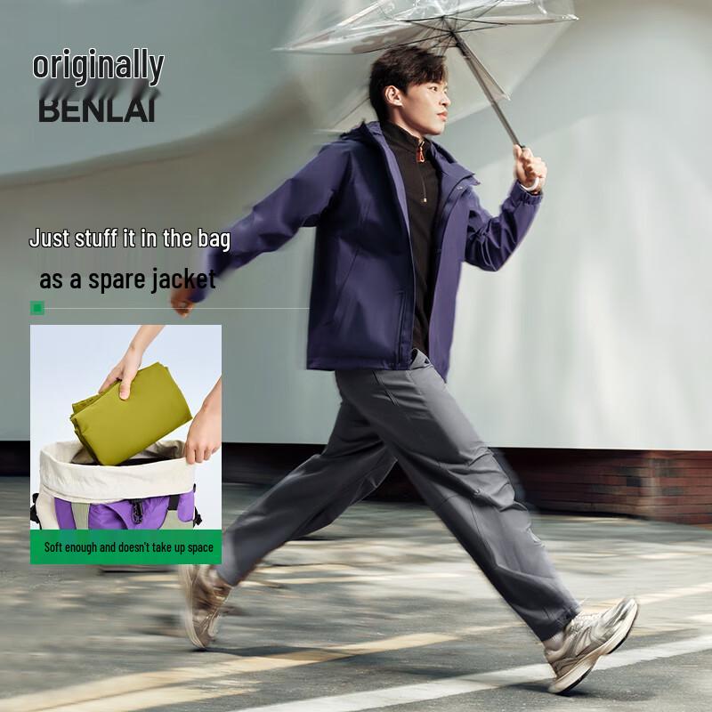 BENLAI Herren Herbst 2025 Winddichte Wasserdichte Outdoor Bergsteigerjacke BRM150003