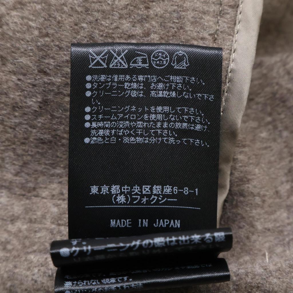 FOXEY BOUTIQUE [Good Condition] 36177-ACFG14K 100% Cashmere, Bi-color, Long Coat 40 beigeUsed