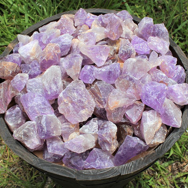 Natural Rough 100g Amethyst Gravel Stone Quartz Crystal Gemstone Decor Home