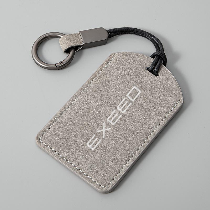 Luxury Suede Card & Key Holder for Exeed Star Era ES Cards & Keychains