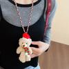 Plush Doll Christmas Necklace Lanyard Long Necklace Cute Sweater Chain Pendant  Girl
