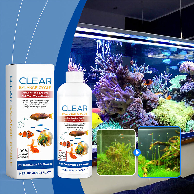 Fish Tank Water Powerful Cleaner 100ml Fish Tank Water Clarifying Agent For Cleaning Stains/Sludge /Controlling Algae Growth