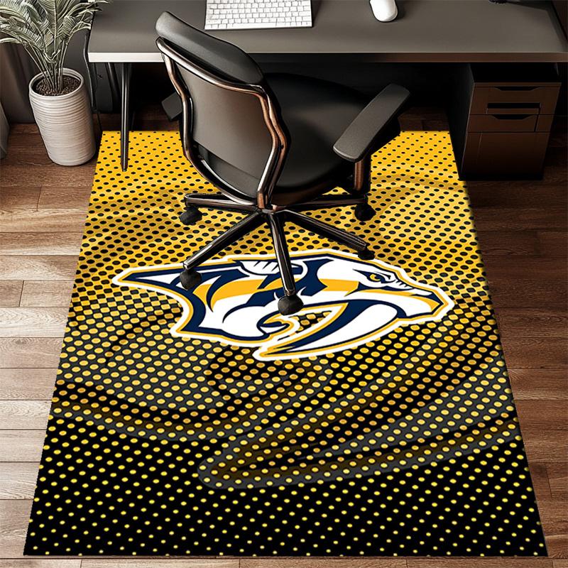 Nashville Hockey Team Floor Mat for Living Room, Game Rooms, Office, Bedroom, Office Floor Mat Playful Design, Christmas Fan Gifts