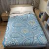 Blue Paisley - Inspired Pattern Flannel Blanket Warm Soft Halloween Christmas Couch Warm Cozy Decorative Decor For All Season