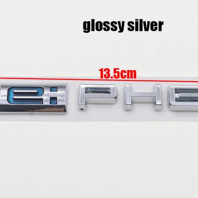 1ks 3D ABS e: Samolepka s logem PHEV auta Odznak na zadní nárazník Auto Zadní kufr Znaky Samolepky Doplňky pro styling BT