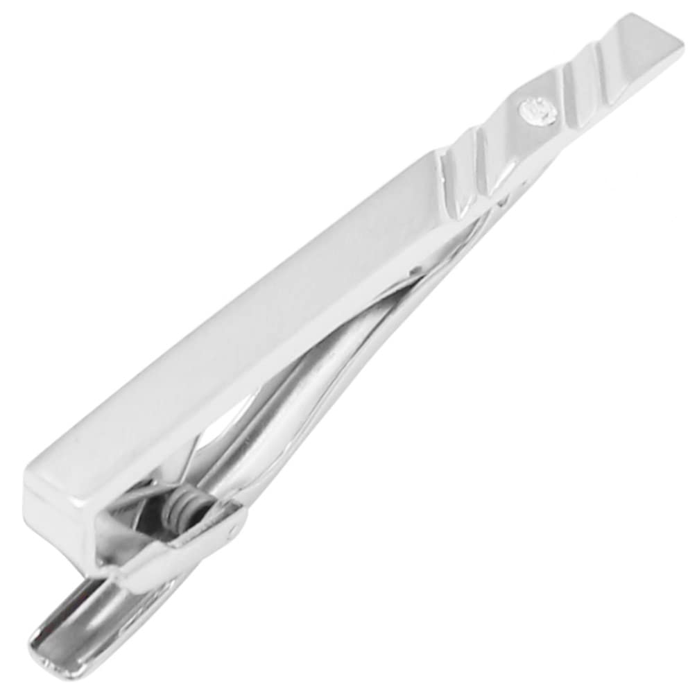 

mila schon clear crystal glass tie pin tie bar mst5410
