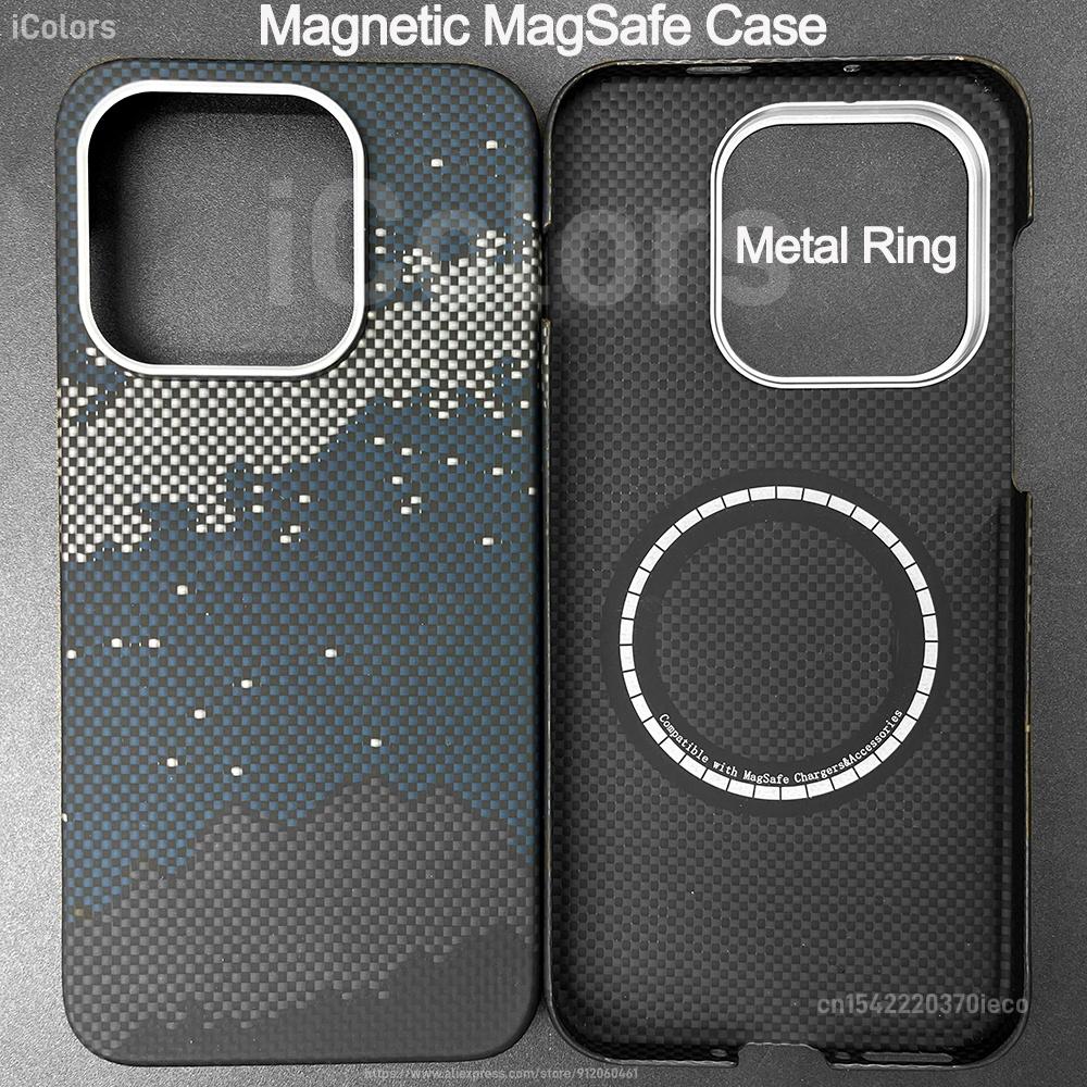 Magnetic Case for OnePlus 15 Aramid Carbon Fiber Case Ultra Slim Lightweight Armor Protective Cover Compatible with MagSafe