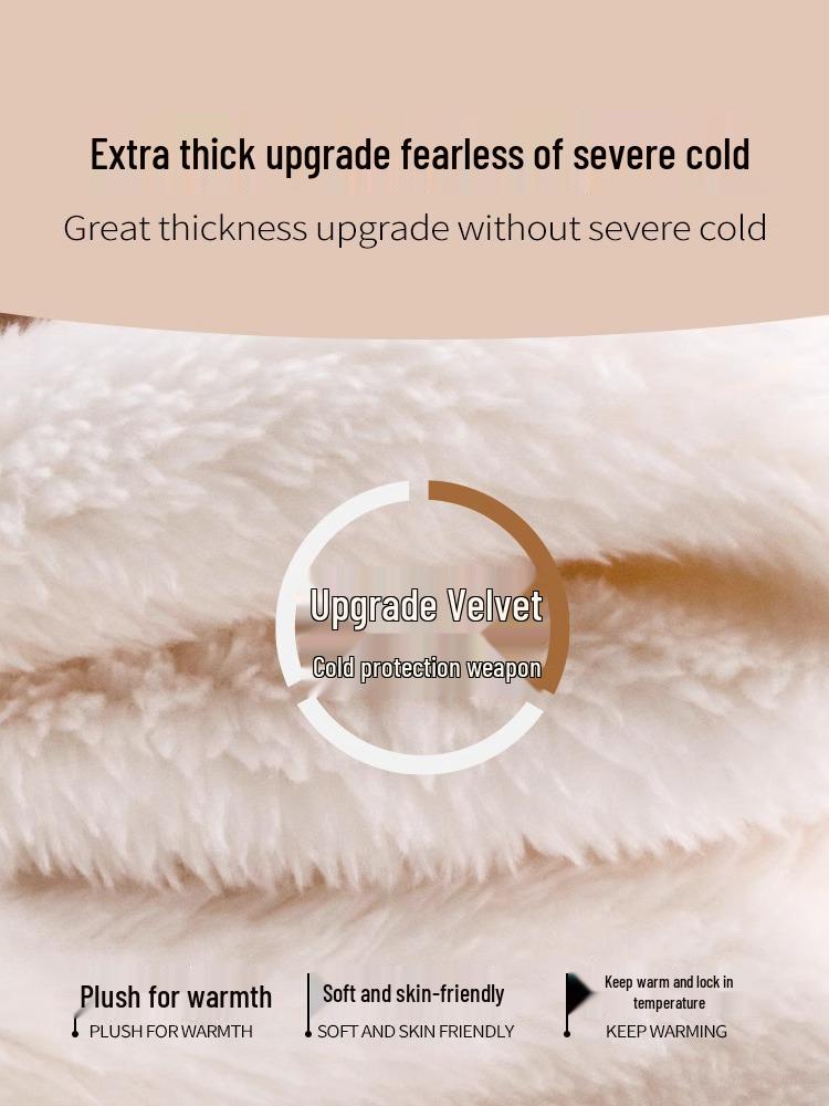 Women's White Fleece-Lined Thick Coat, Cotton-Padded, 2025 New Arctic Cardigan