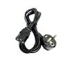 European 3-Pin AC Power Cord with Figure-8 Connector for Computers, Printers, and Beauty Devices