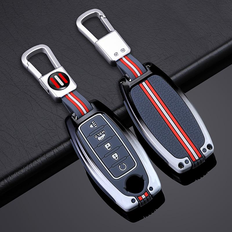 5 Button Zinc Alloy Car Key Case For Nissan Patrol Versa Maxima Altima Rogue Armada Sentra Murano Leaf Sunny X-Trail Qashqai