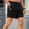 Sommer Herren Jogginghose Herren Unifarbene Outdoor Sportshorts Atmungsaktiv Locker Fitness Training Kurze Hose