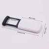 Pull-Out Magnifying Glass Handheld Portable Magnifier with 1 LED Light 4x Magnifying Tools for Reading Jewelry/Antique Appraisal