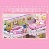 Hallisun Block Set Building Assembly Rabbit Pink Room Model 3D Puzzle Toy Miniature Mini Size Brick Brick For Adults Children Boys Girls 8 Years +