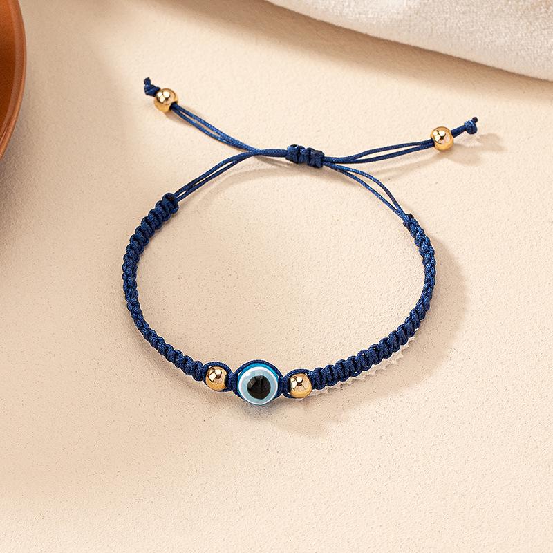 Minimalist Retro Braided Rope Bracelet for Women - Trendy Eye Design