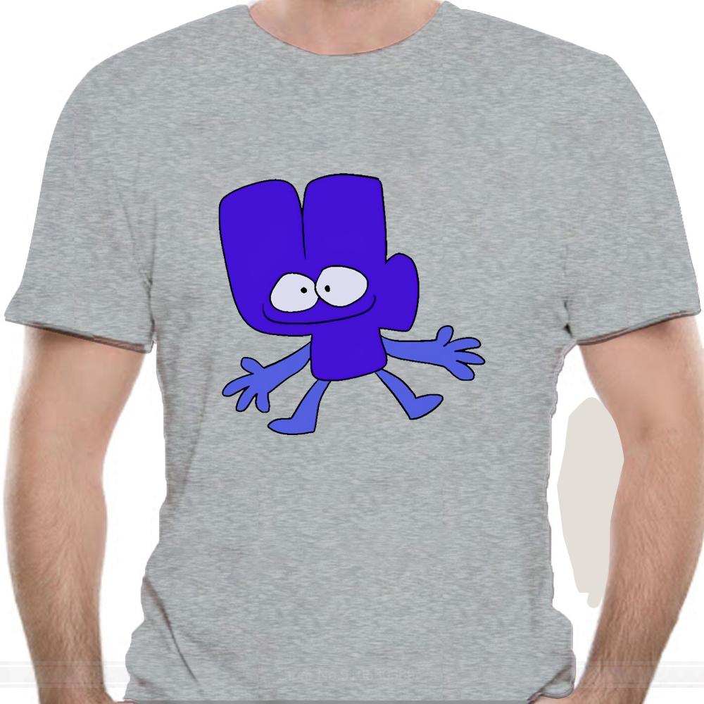 Four BFB T Shirt Bfb Battle for Dream Island Bfdi Four Shubuzhi Male Cotton T-shirt Fashion Men Tee-shirt